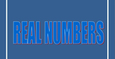 CLASSIFICATION OF REAL NUMBERS