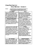 CLASSIFIED ADS for CLASSROOM JOBS