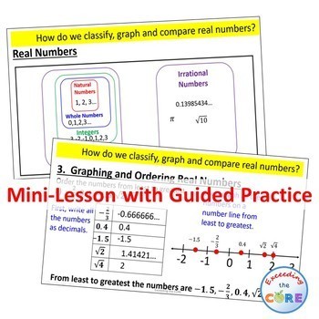 lesson 10 problem solving practice compare real numbers