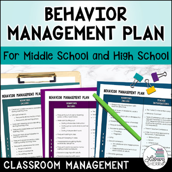 Preview of Behavior Management - Strategies and Tools for Middle School and High School