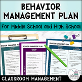 Behavior Management - Strategies and Tools for Middle Scho
