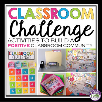 BACK TO SCHOOL ACTIVITIES: CLASSROOM CHALLENGE ACTIVITIES & BULLETIN BOARD