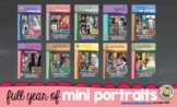 CLASSROOM DECOR History All Year BUNDLE: Mini Portraits