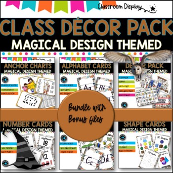 Preview of CLASSROOM DECOR I MAGIC AND WIZARDS I labels, signs, posters and charts