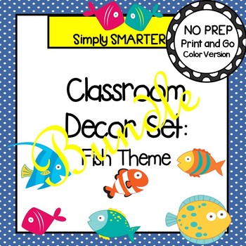 CLASSROOM DECOR SET FISH THEME By Simply SMARTER By Laurie Dyer   Original 3182064 1 