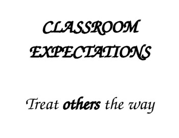 Preview of CLASSROOM EXPECTATIONS BULLETIN BOARD