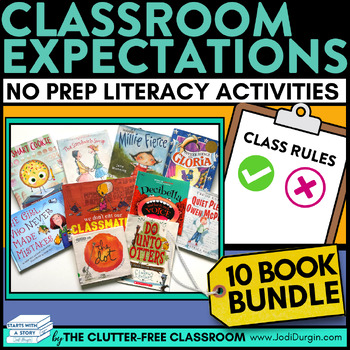 Preview of CLASSROOM EXPECTATIONS READ ALOUD ACTIVITIES rules picture book companions