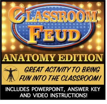 Preview of CLASSROOM FEUD- ANATOMY EDITION! Great game to bring FUN in the classroom!