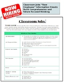 Classroom Jobs (Real world connections)