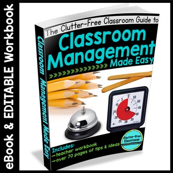 Preview of CLASSROOM MANAGEMENT EBOOK: 80 Page eBOOK + EDITABLE Workbook