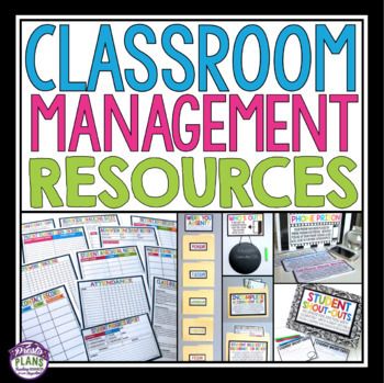 Preview of Classroom Management Resources - Forms, Posters, Procedures, and Tips Bundle