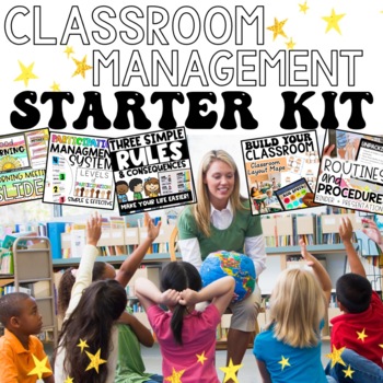 Preview of CLASSROOM MANAGEMENT STARTER KIT | Huge Rules, Routines, and Expectations Bundle