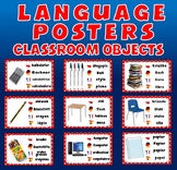 CLASSROOM OBJECTS / STATIONARY LANGUAGE POSTERS- SPANISH F