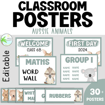 Australian animals poster