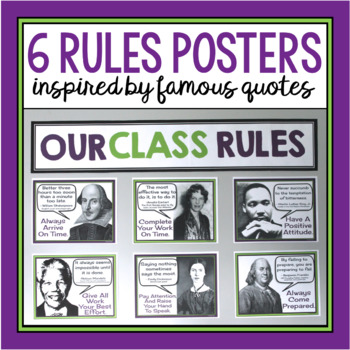 rules quotes famous class poster posters classroom library preview english middle presto plans teacherspayteachers teacher