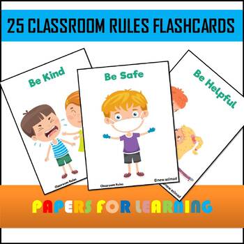 Preview of CLASSROOM RULES (flashcards)