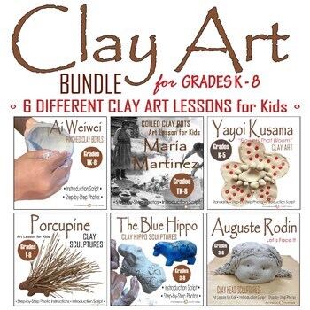 Preview of CLAY ART BUNDLE: Art Lessons for Grades K - 8