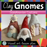 CLAY sculpture art project for GNOMES ceramic lesson 1st g