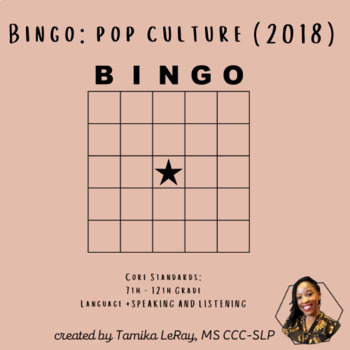 Preview of CLD Pop Culture Bingo
