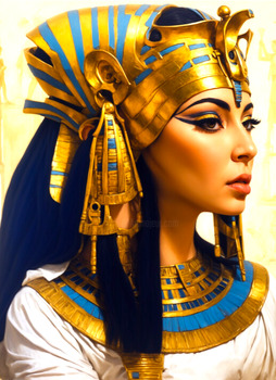Preview of CLEOPATRA: Coloring pages, (Realistic images) x22 pages