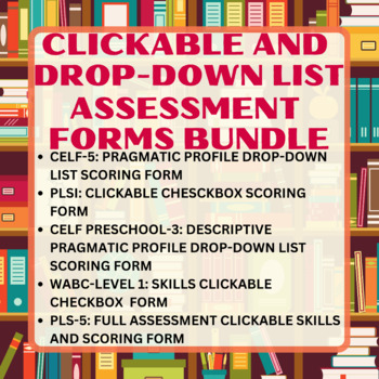 Preview of CLICKABLE AND DROP-DOWN FORMS:  Assessment Forms Bundle