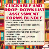 CLICKABLE AND DROP-DOWN FORMS:  Assessment Forms Bundle
