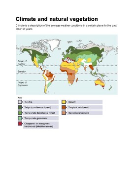 Preview of CLIMATE AND NATURAL VEGETATION