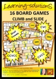 CLIMB and SLIDE Phonics Board Games - CVC, CCVC, CVCC, CCC