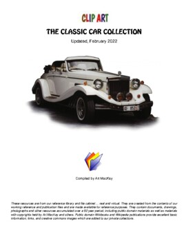 Preview of CLIP ART - 50 Classic Antique Cars - Most of the original models & more.