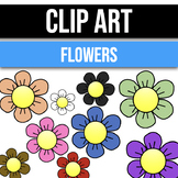 Colored Flowers ClipArt