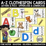 CLIP and MATCH - Clothespin Cards - A-Z Letter Identificat