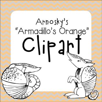 Preview of Armadillo's Orange CLIPART