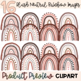 CLIPART: Blush Neutral Rainbows | Clipart | Decoration | F