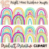 CLIPART: Bright Rainbows | Clipart | Decoration | For All 