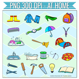 CLIPART: Items at Home - 300dpi PNGs in 3 formats!