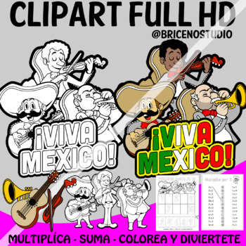 Preview of CLIPART MARIACHI "VIVA MEXICO"