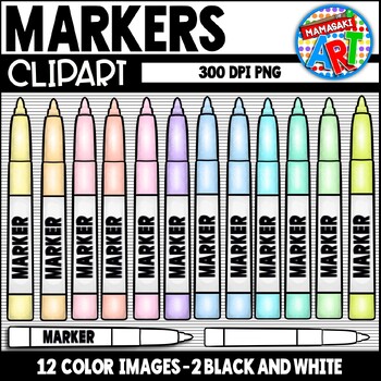 CLIPART Markers Skin Tone Colors by MamasakiArt