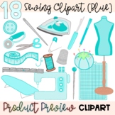 CLIPART: Sewing (Blue) | Sewing & Apparel | FACS, FCS | Clipart
