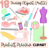 CLIPART: Sewing Multi Colored | Sewing & Apparel | FACS, F