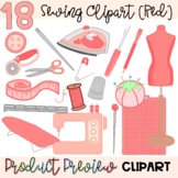 CLIPART: Sewing (Red) | Sewing & Apparel | FACS, FCS | Clipart