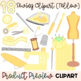 CLIPART: Sewing (Yellow) | Sewing & Apparel | FACS, FCS | Clipart