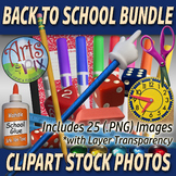 CLIPART Stock Photos - "School supplies" - ClipArt - PNG - BUNDLE