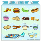 CLIPART: Yum! - 300dpi Food PNGs in 3 formats!