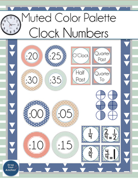 Preview of CLOCK LABELS with fractions