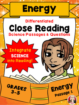 Preview of CLOSE READING Differentiated Science Passages: ENERGY