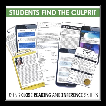 CLOSE READING INFERENCE MYSTERY: WHO TAPED THE GYM TEACHER TO THE