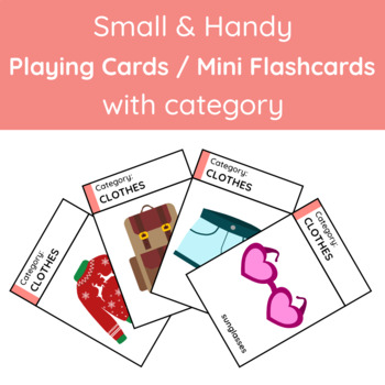 Clothes Game Cards / Mini Flashcards 