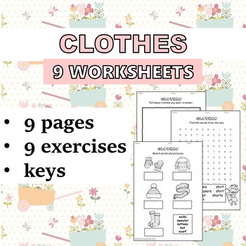 Clothes - ESL worksheet by slaurence