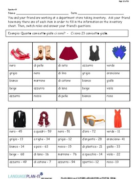 CLOTHING - Italian words list with audio and exercises. Visit this
