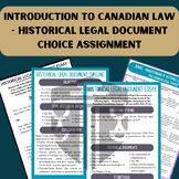 CLU3M Canadian Law Historical Document Choice Assignment